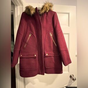 J crew chateau parka in Italian stadium cloth. Size 12. Never worn.